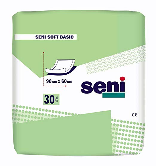 Seni Soft Basic Bettschutzunterlage 90 x 60 cm, 30 Stück